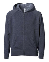 Independent Trading Co. Youth Lightweight Special Blend Raglan Zip Hood - Independent Trading Co. PRM15YSBZ