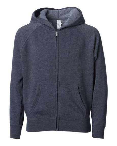 Independent Trading Co. Youth Lightweight Special Blend Raglan Zip Hood - Independent Trading Co. PRM15YSBZ