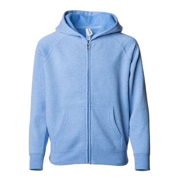 Independent Trading Co. Youth Lightweight Special Blend Raglan Zip Hood - Independent Trading Co. PRM15YSBZ Independent Trading Co. Pacific XS