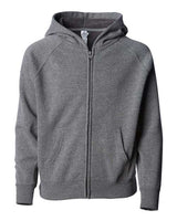 Independent Trading Co. Youth Lightweight Special Blend Raglan Zip Hood - Independent Trading Co. PRM15YSBZ
