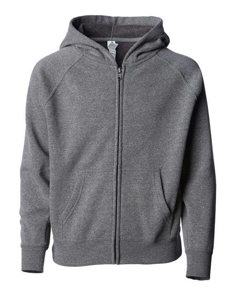 Independent Trading Co. Youth Lightweight Special Blend Raglan Zip Hood - Independent Trading Co. PRM15YSBZ