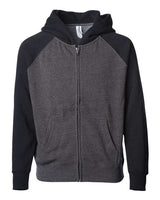 Independent Trading Co. Toddler Lightweight Special Blend Raglan Zip Hood - Independent Trading Co. PRM10TSBZ
