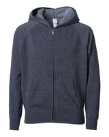 Independent Trading Co. Toddler Lightweight Special Blend Raglan Zip Hood - Independent Trading Co. PRM10TSBZ
