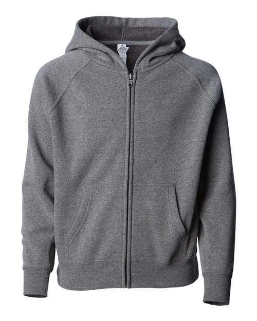 Independent Trading Co. Toddler Lightweight Special Blend Raglan Zip Hood - Independent Trading Co. PRM10TSBZ