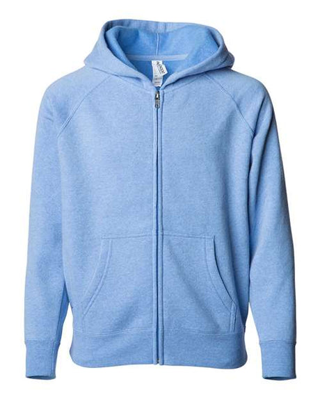 Independent Trading Co. Toddler Lightweight Special Blend Raglan Zip Hood - Independent Trading Co. PRM10TSBZ