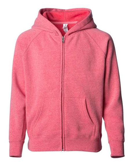 Independent Trading Co. Toddler Lightweight Special Blend Raglan Zip Hood - Independent Trading Co. PRM10TSBZ