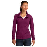 Ladies Sport-Wick Stretch Full-Zip Jacket DRI-EQUIP X-Small Pink Rush