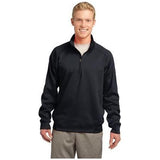 Mens Tech Fleece 1/4-Zip Pullover DRI-EQUIP Medium Black