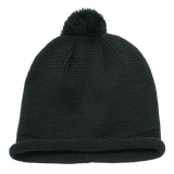 Decky Solid RollUp Beanie w/PomPom | Decky 611A