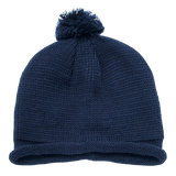 Decky Solid RollUp Beanie w/PomPom | Decky 611A