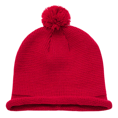 Decky Solid RollUp Beanie w/PomPom | Decky 611A