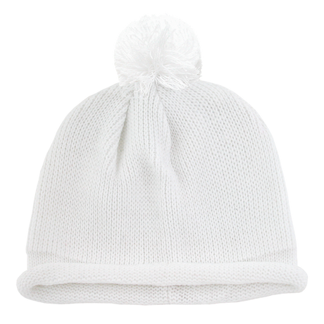 Decky Solid RollUp Beanie w/PomPom | Decky 611A