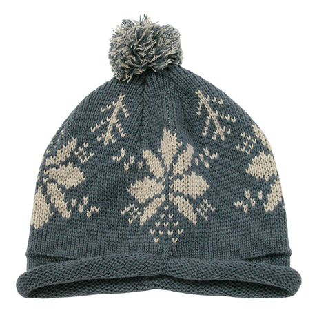 Decky Snowflake Roll Up Beaine w/Pom | Decky 611B