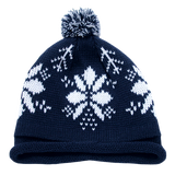 Decky Snowflake Roll Up Beaine w/Pom | Decky 611B