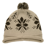 Decky Snowflake Roll Up Beaine w/Pom | Decky 611B