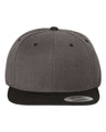 YP Classics Premium Flat Bill Snapback Cap - Yupoong 6089M