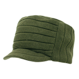 Decky Knitted Flat Top Cap w/ Visor | Decky 615