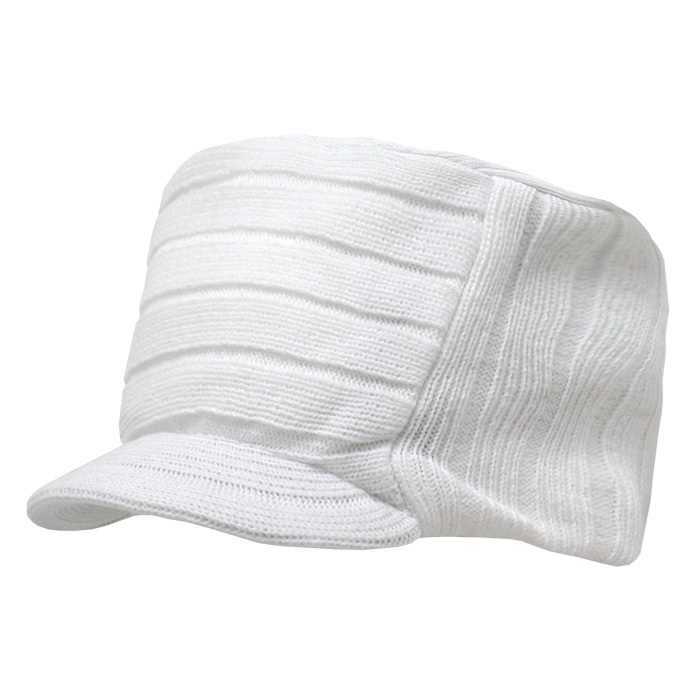 Decky Knitted Flat Top Cap w/ Visor | Decky 615