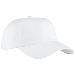 Joe's USA Brushed Twill Cap. BTU. Joe's USA White