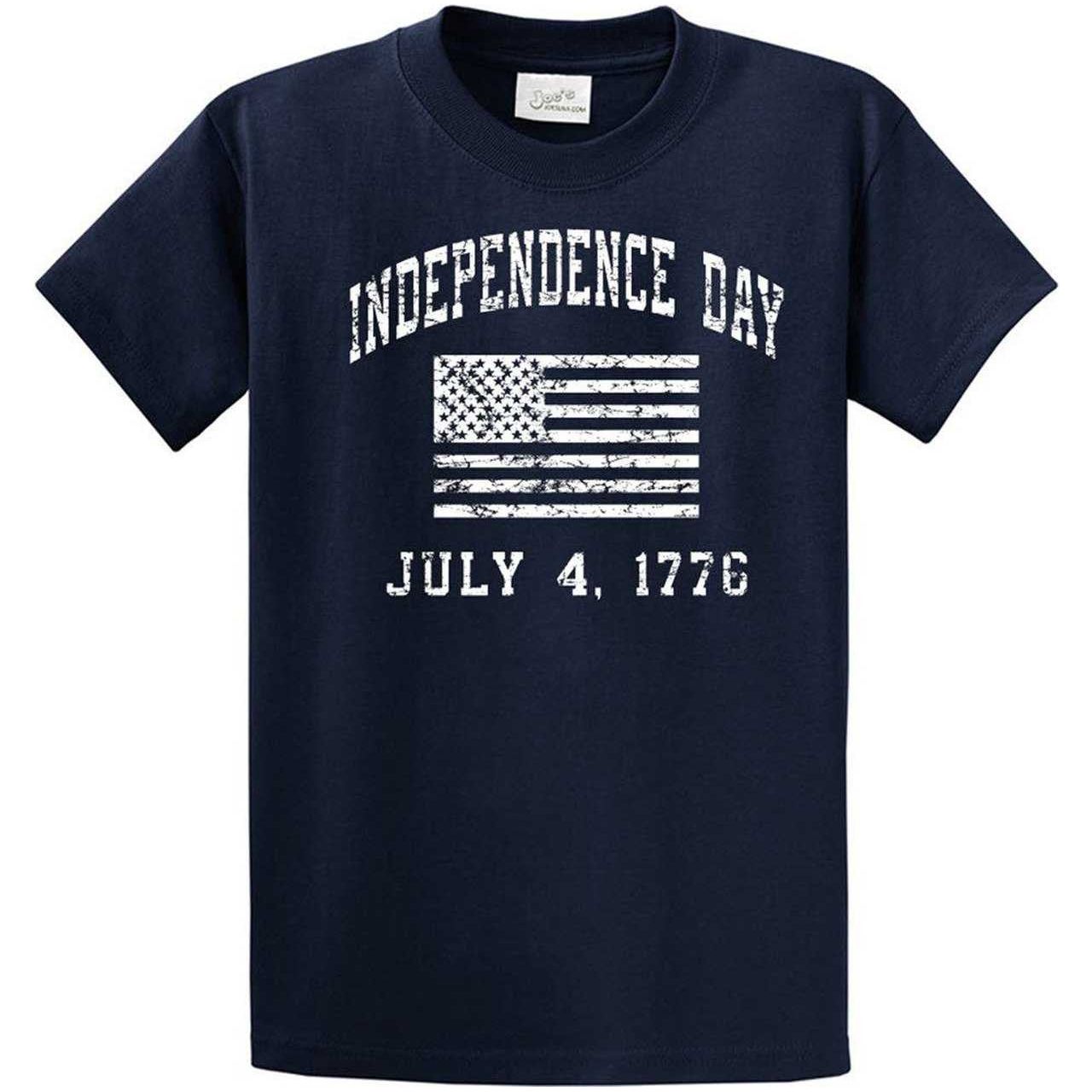 Independence Day 4th of July - Cotton T-Shirts -Regular, Big and Tall Joe's USA Custom Graphic Apparel