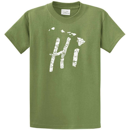 Hi Hawaiian Islands Tee Big and Tall Sizes Joe's USA Men's Shirts