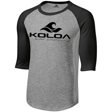 Koloa Surf Co. Wave Logo Raglan 3/4 Sleeve Shirt Koloa Surf Company Men's Shirts