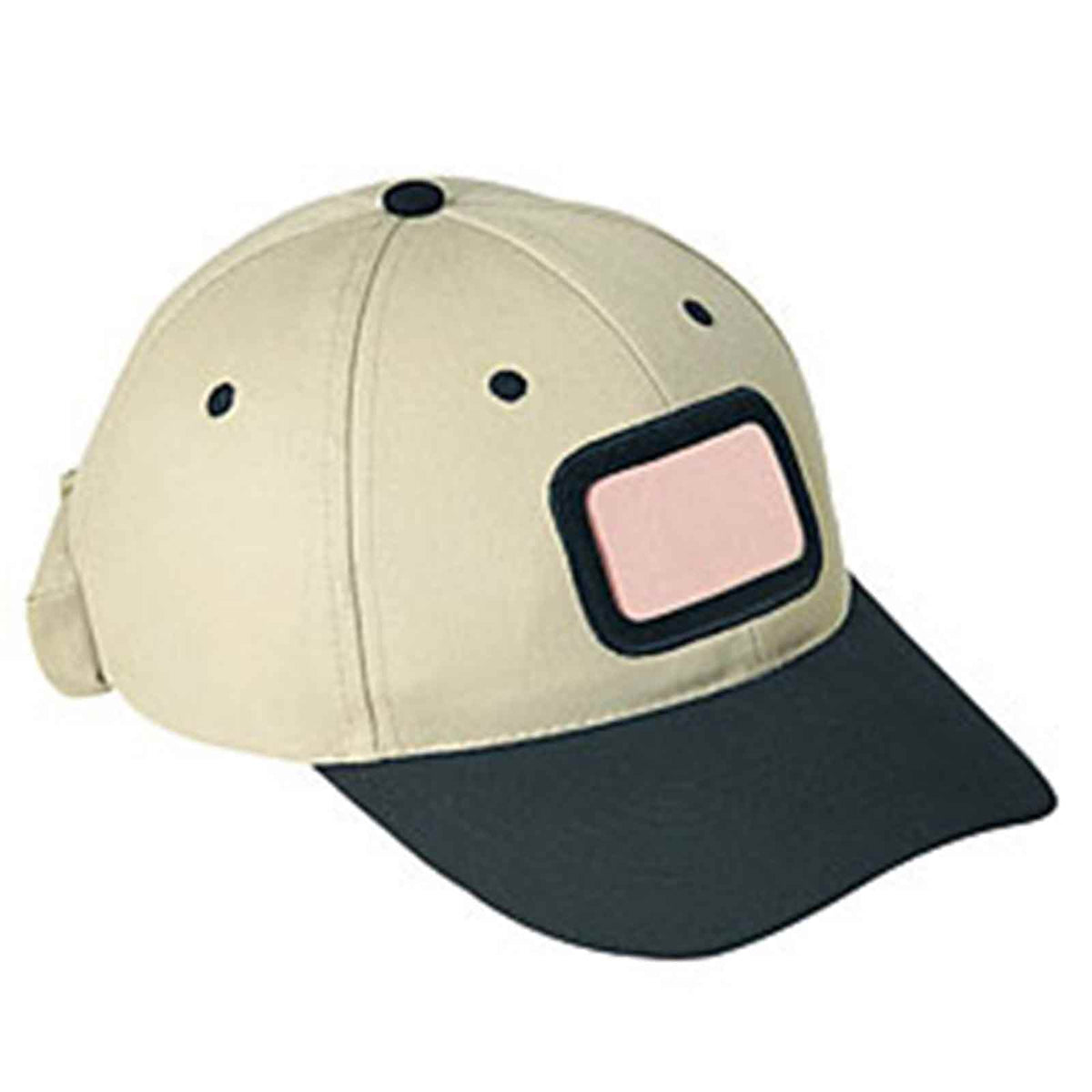 OTTO CAP 6 Panel Low Profile Baseball Cap OTTO 62-316 Otto Cap 0332 - Blk/Kha OSFM - Adult