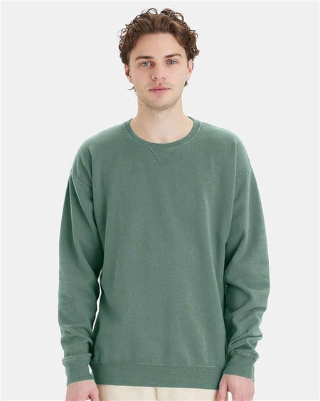 ComfortWash by Hanes Garment-Dyed Crewneck Sweatshirt - Anchor Slate - ComfortWash by Hanes GDH400 ComfortWash by Hanes