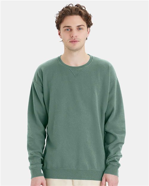 ComfortWash by Hanes Garment-Dyed Crewneck Sweatshirt - Anchor Slate - ComfortWash by Hanes GDH400 ComfortWash by Hanes