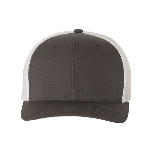 Flexfit Trucker Cap - Flexfit 6511 Flexfit Charcoal/ White One Size