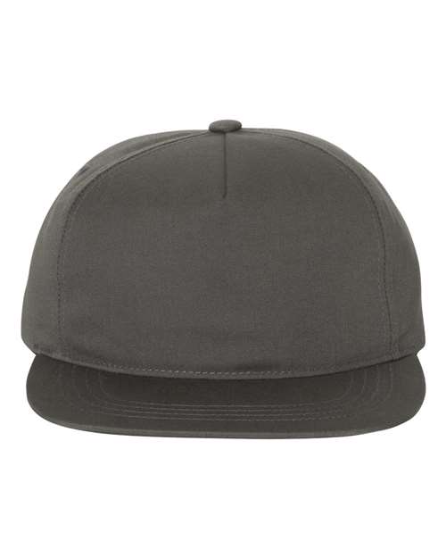 YP Classics Lightly-Structured Five-Panel Snapback Cap - Yupoong 6502