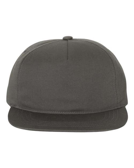 YP Classics Lightly-Structured Five-Panel Snapback Cap - Yupoong 6502