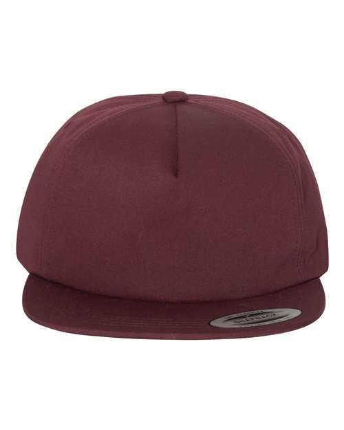 YP Classics Lightly-Structured Five-Panel Snapback Cap - Yupoong 6502