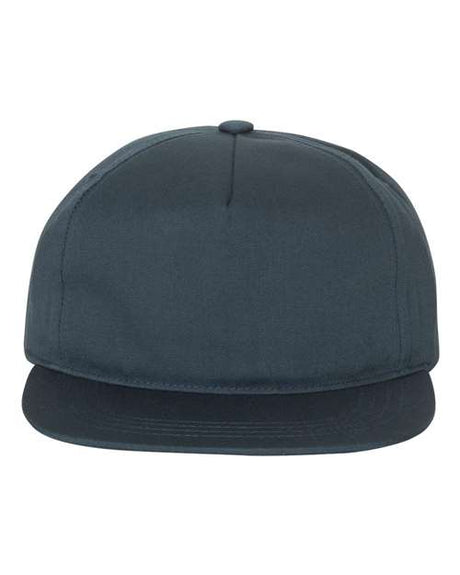 YP Classics Lightly-Structured Five-Panel Snapback Cap - Yupoong 6502