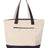 Q-Tees 19L Zippered Tote - Q-Tees Q1300 Q-Tees Natural/ Navy One Size