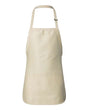 Q-Tees Full-Length Apron with Pouch Pocket - Q-Tees Q4250 Q-Tees Natural One Size
