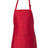 Q-Tees Full-Length Apron with Pouch Pocket - Q-Tees Q4250 Q-Tees Red One Size