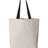 Q-Tees 11L Canvas Tote with Contrast-Color Handles - Q-Tees Q4400 Q-Tees Natural/ Black One Size