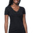 Royal Apparel 64030 Women's Viscose Hemp Organic Cotton V-Neck - Caviar