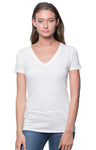Royal Apparel 64030 Women's Viscose Hemp Organic Cotton V-Neck - Sand