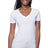 Royal Apparel 64030 Women's Viscose Hemp Organic Cotton V-Neck - Snowflake
