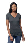 Royal Apparel 64030 Women's Viscose Hemp Organic Cotton V-Neck - Storm