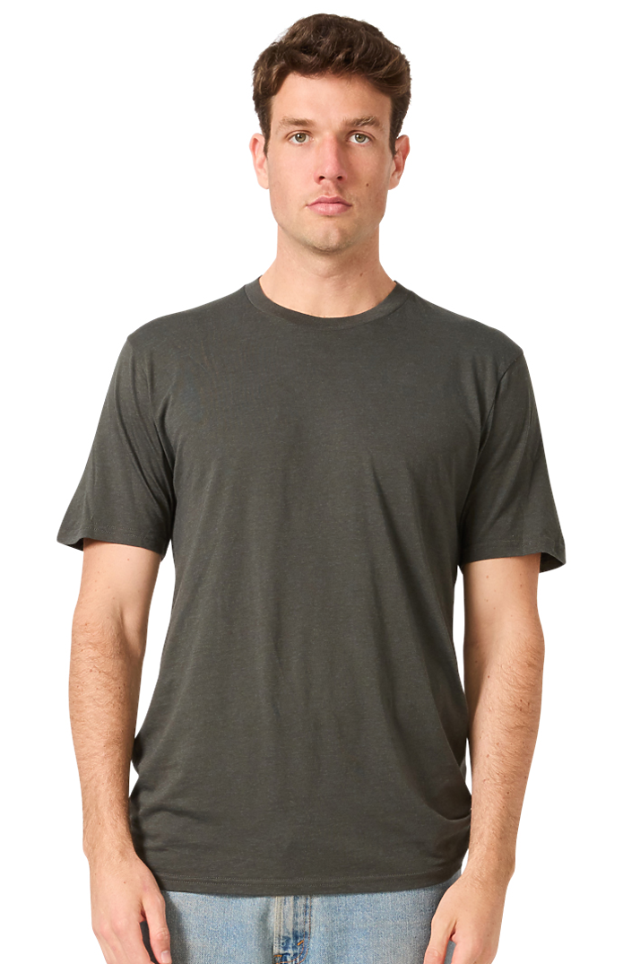 Royal Apparel 64051 Unisex Viscose Hemp Organic Cotton Tee - Storm