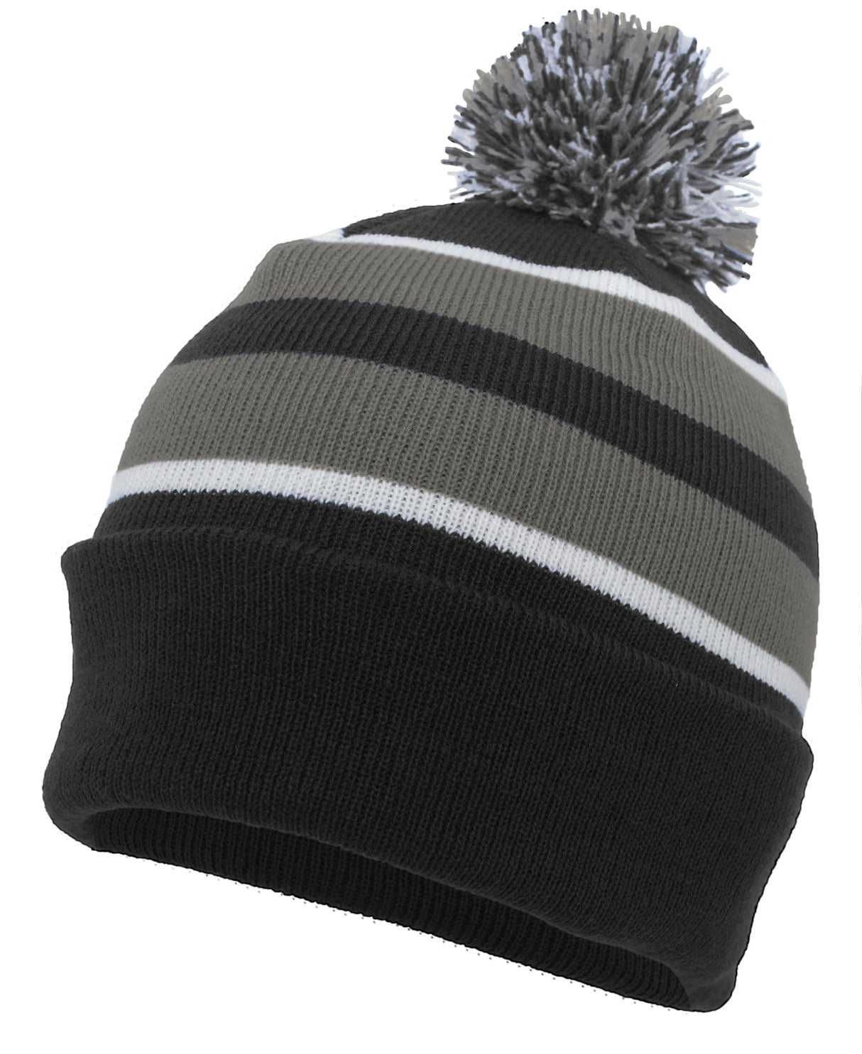 Pacific Headwear Knit Fold Over Pom-Pom Beanie 641K