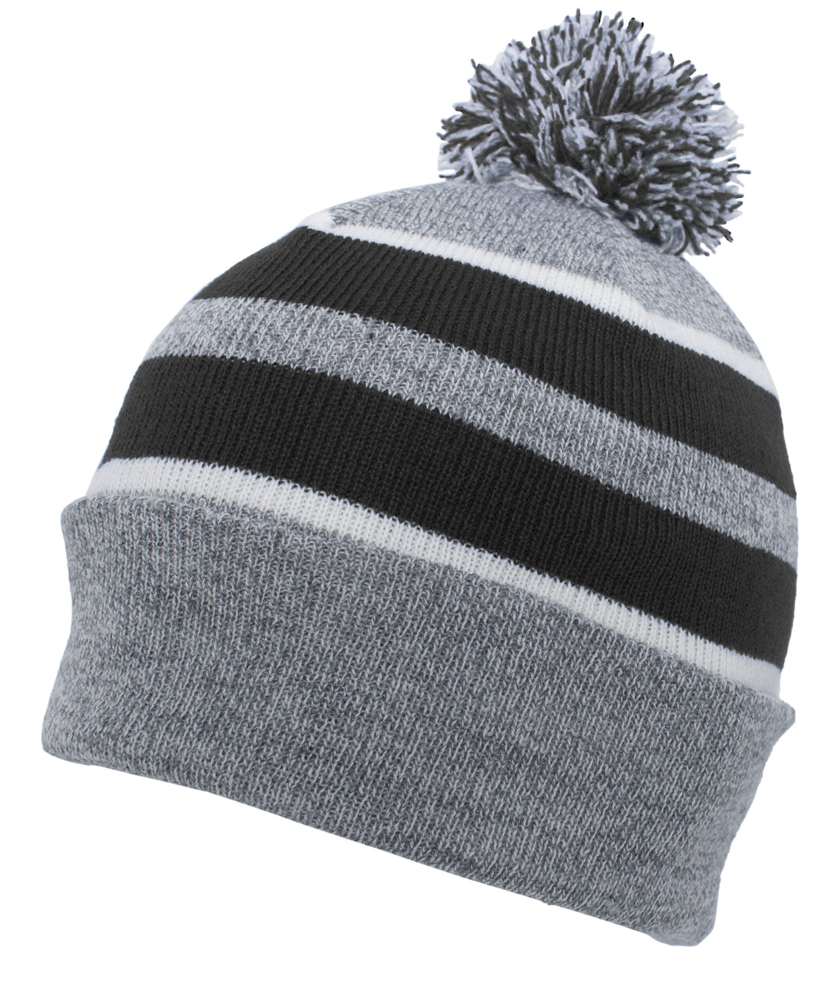 Pacific Headwear Knit Fold Over Pom-Pom Beanie 641K