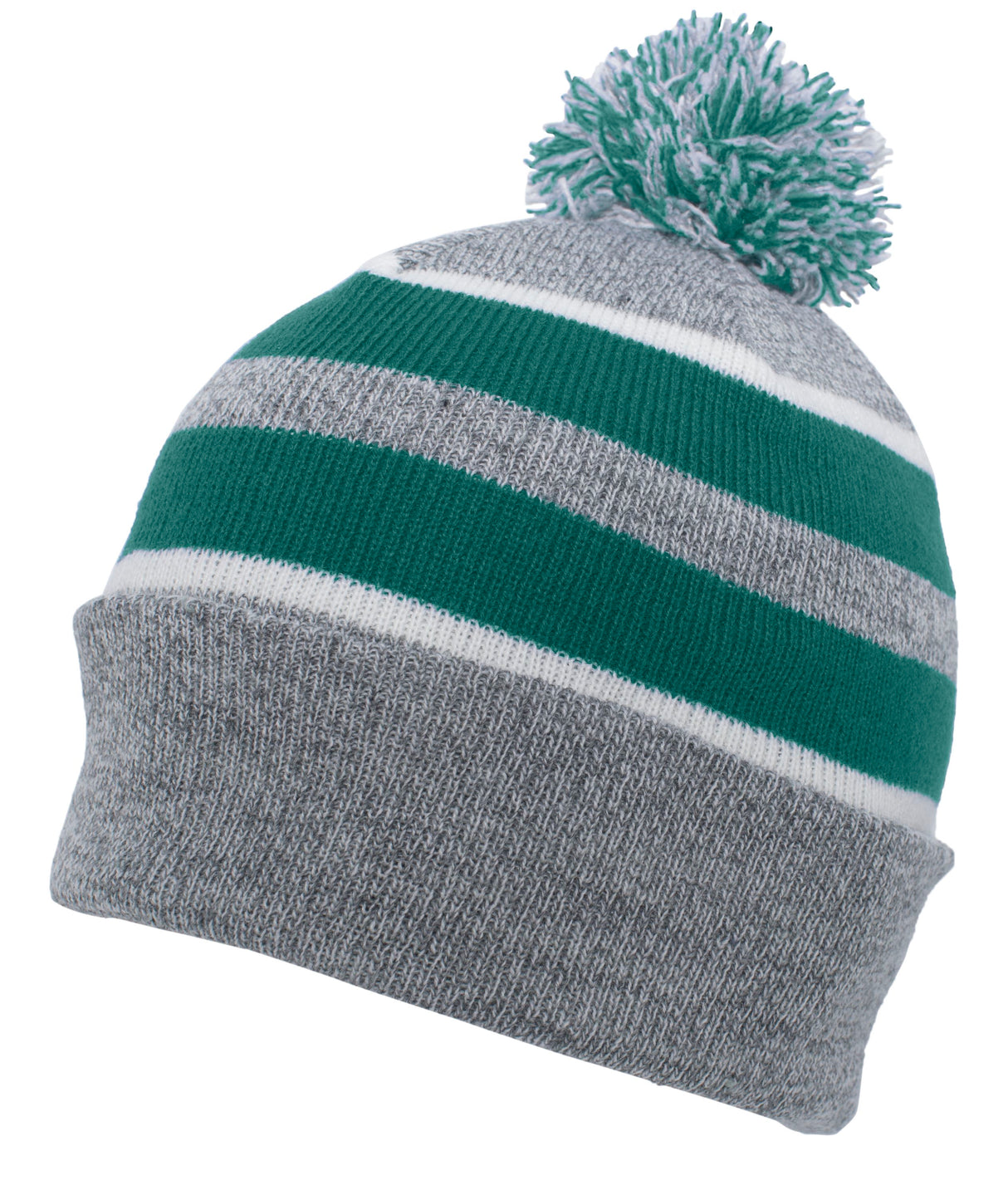 Pacific Headwear Knit Fold Over Pom-Pom Beanie 641K