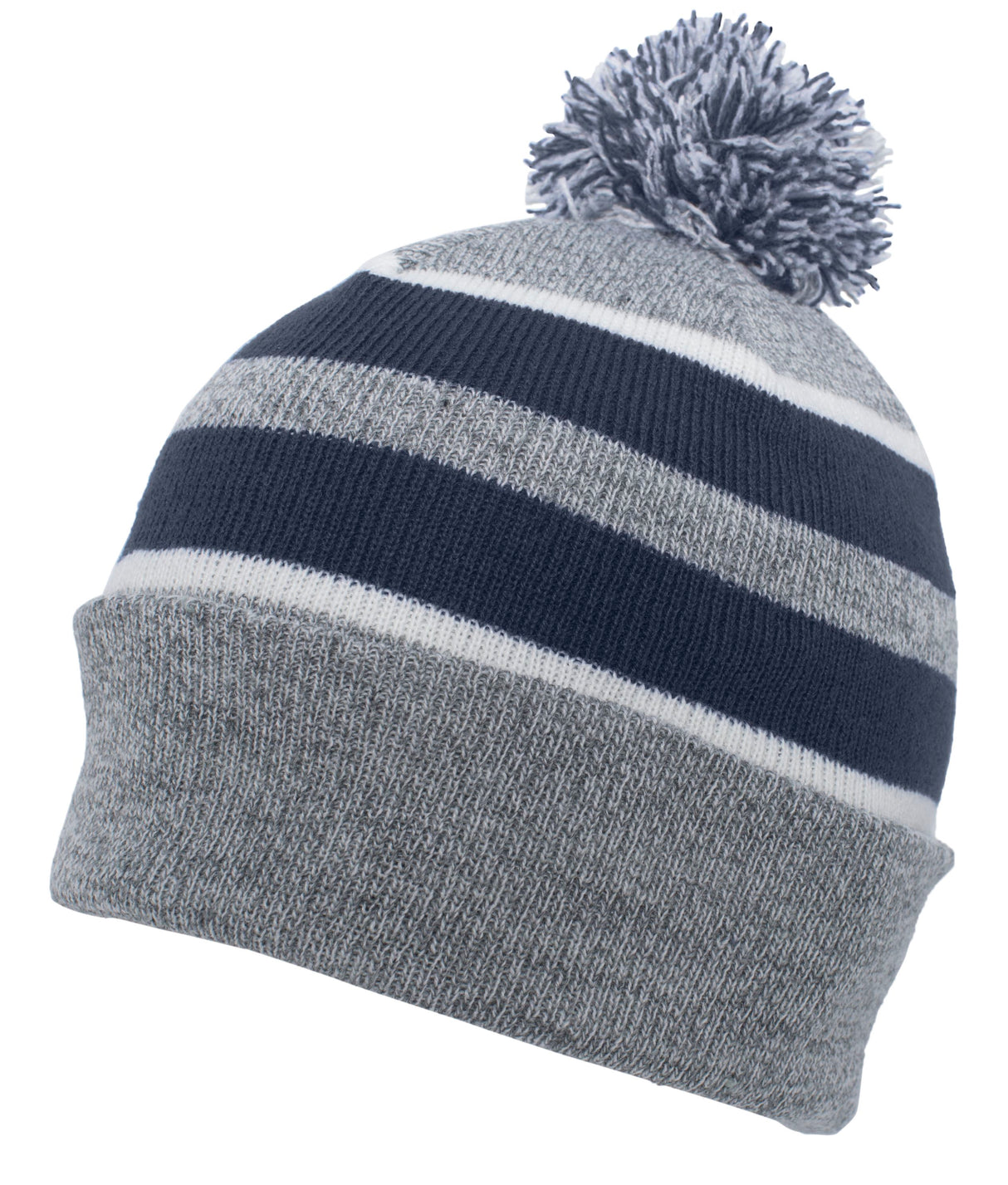 Pacific Headwear Knit Fold Over Pom-Pom Beanie 641K