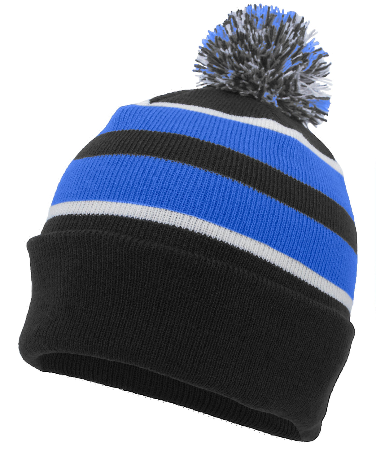 Pacific Headwear Knit Fold Over Pom-Pom Beanie 641K
