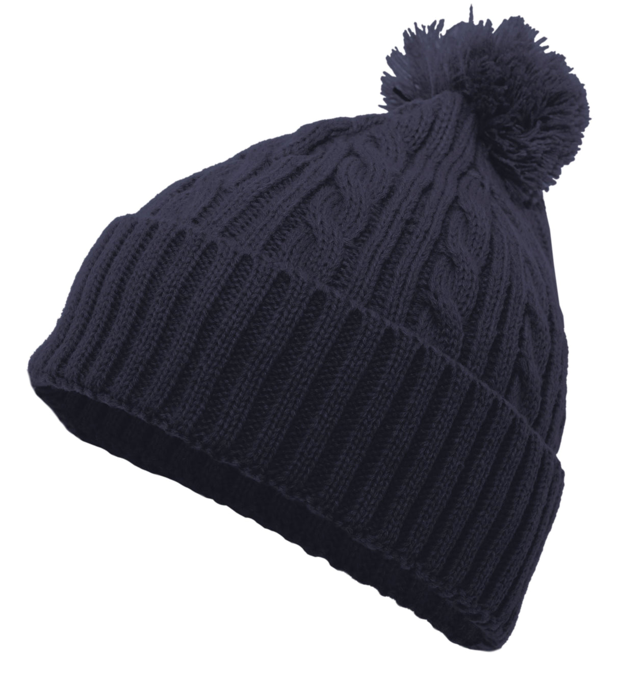 Pacific Headwear Cable Knit Pom-Pom Beanie 643K