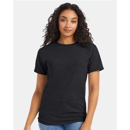 Hanes Essential-T T-Shirt - Charcoal Heather - Hanes 5280 Hanes Charcoal Heather S